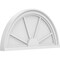 Ekena Millwork Half Round 4 Spoke Architectural Grade PVC Pediment, 26"W x 13"H x 2"P PEDPS026X130HRO04 - alternate 1